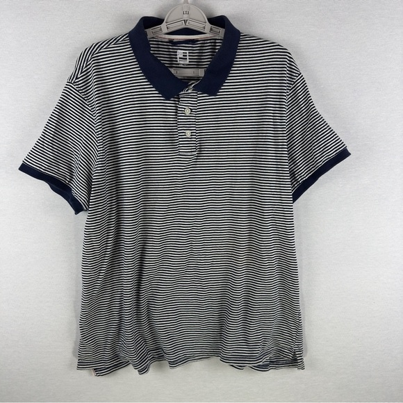 JCP Men’s short sleeve horyzontal stripet, XXL - Picture 1 of 5
